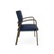 Lesro Newport 2 Seat Tandem Seating Metal Frame No Center Arms, Bronze, RF Blueberry Back, MD Ink Seat NP1501 - alternate 3